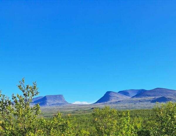 Summer view over the Gate to Lapland from Stornabben near Abisko